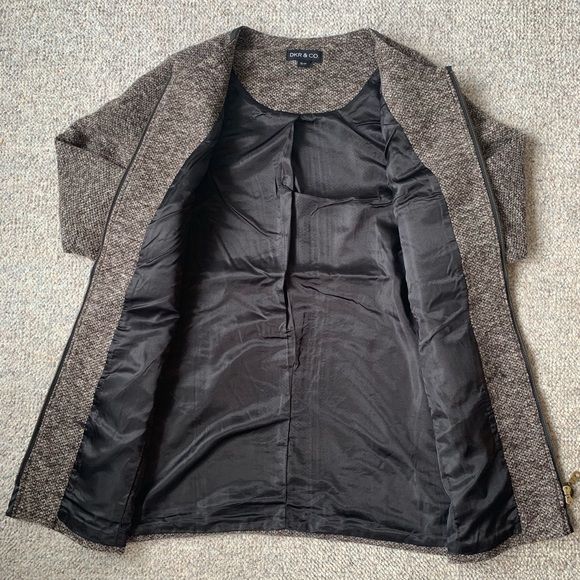 DKR & Co. Brown Tweed Coat - Picture 2 of 5